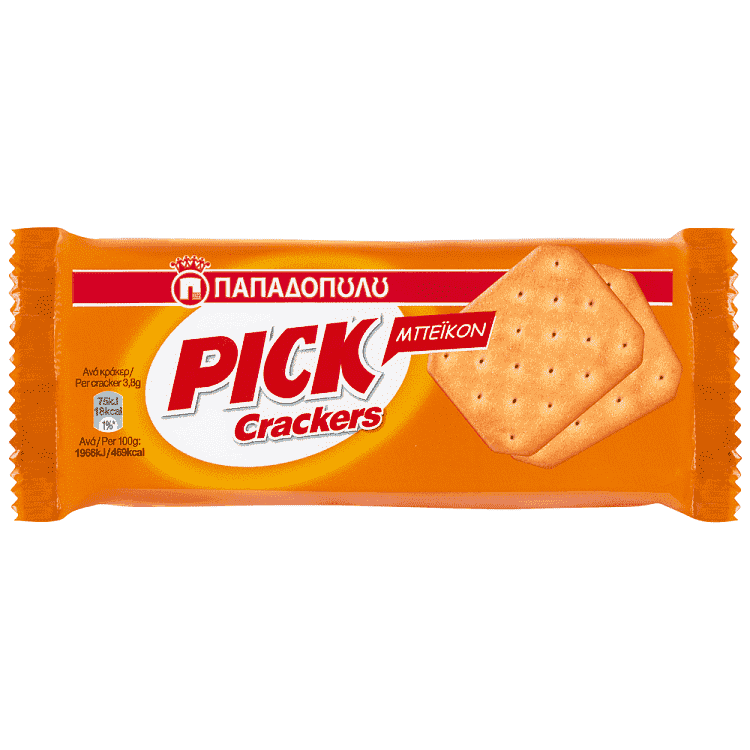 Παπαδοπούλου Pick Crackers Bacon 100gr