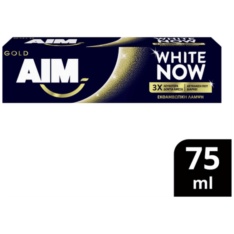 Aim Οδοντόκρεμα White Now Gold 75ml