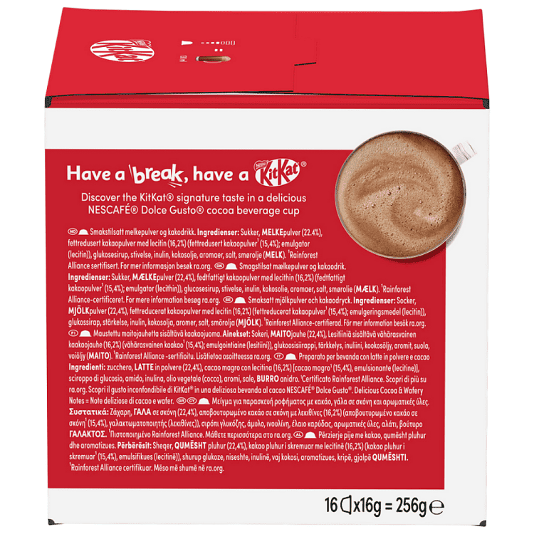 Nescafe Dolce Gusto KitKat Κάψουλες 256gr