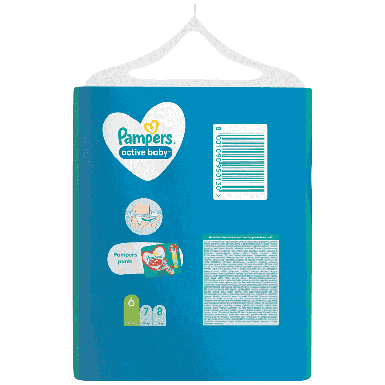 Pampers Πάνες Active Baby Giant Pack (56τεμ) Νο6 (13-18kg)