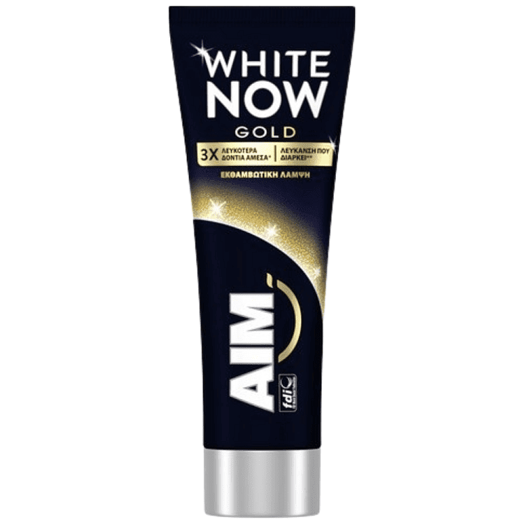 Aim Οδοντόκρεμα White Now Gold 75ml