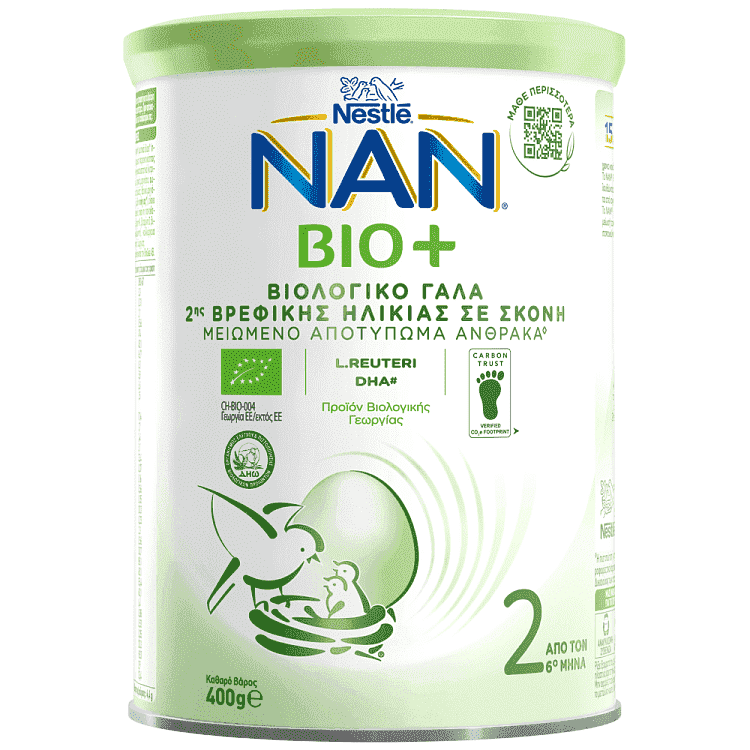 Nestle Γάλα Σκόνη Nan Bio 2 400gr