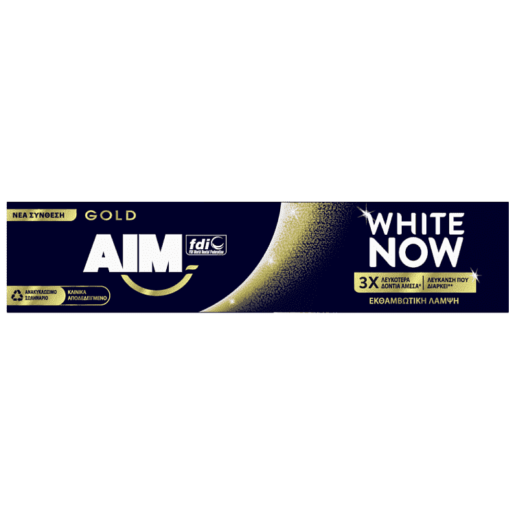 Aim Οδοντόκρεμα White Now Gold 75ml