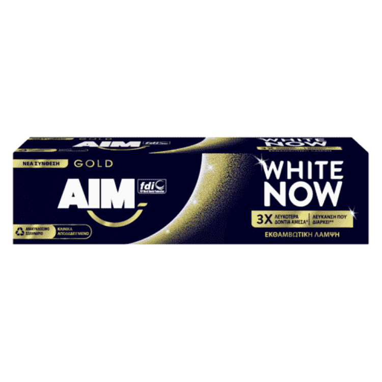 Aim Οδοντόκρεμα White Now Gold 75ml