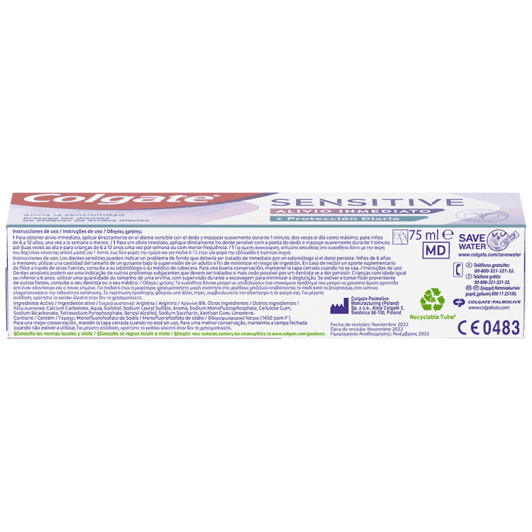 Colgate Sensitive Instant Relief Οδοντόκρεμα Daily Protection 75ml