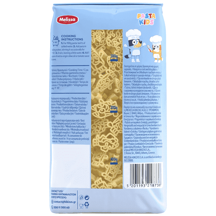 Melissa Pasta Kids Bluey 400γρ