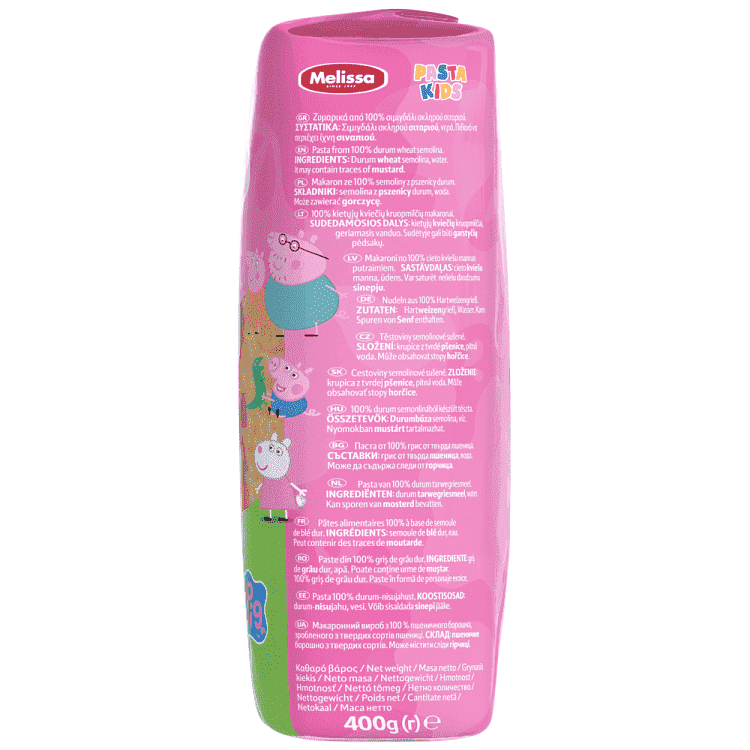 Melissa Pasta Kids Peppa Pig 400gr