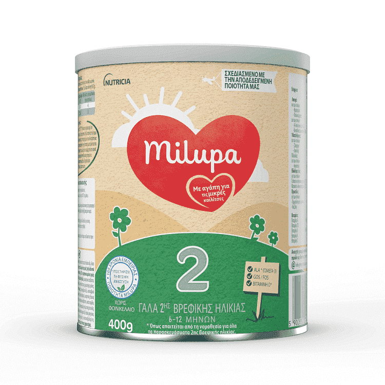 Milupa Aptamil 2 Παιδικό Γάλα 400gr