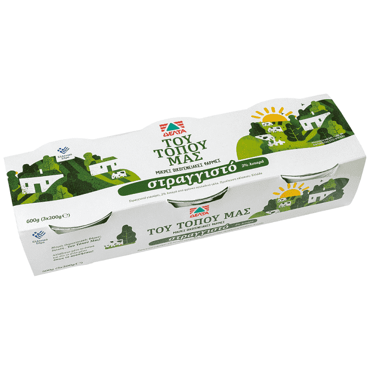 Δέλτα Του Τόπου Μας Γιαούρτι 2% 3x200gr