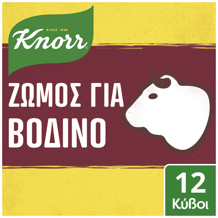 Knorr Ζωμός Βοδινού 12 κύβοι 6lt