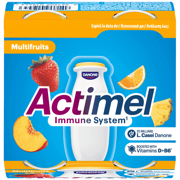 Actimel Ρόφημα Γιαουρτιού Φράουλα 4x100gr