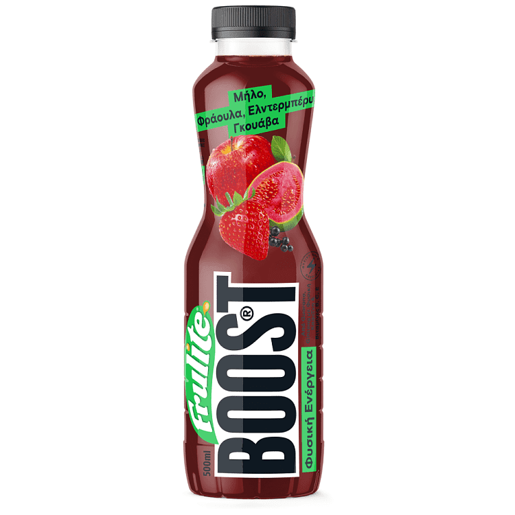 Frulite Boost Μήλο Φράουλα Ελντερμπέρι Γκουάβα 500ml