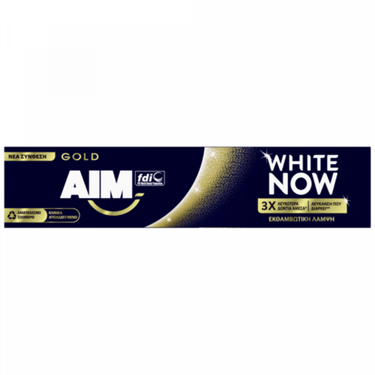 AIM Οδοντόκρεμα White Now Gold 75ml