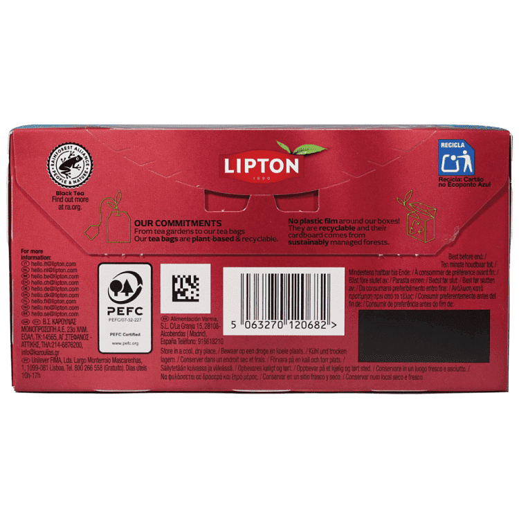 Lipton Mαύρο Τσάι English Breakfast 50gr 25τεμ
