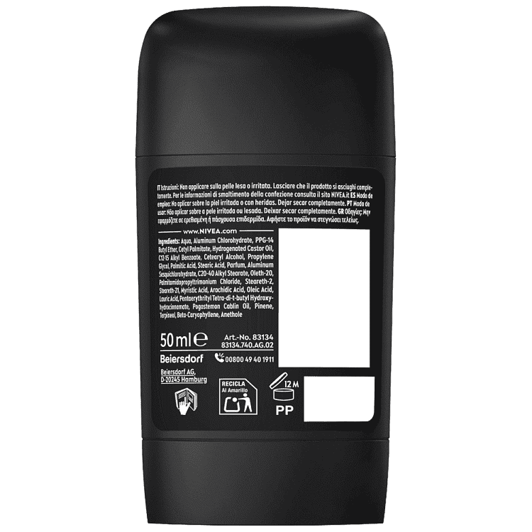 Nivea Men Αποσμητικό Σώματος Stick Black & White Invisible 50ml