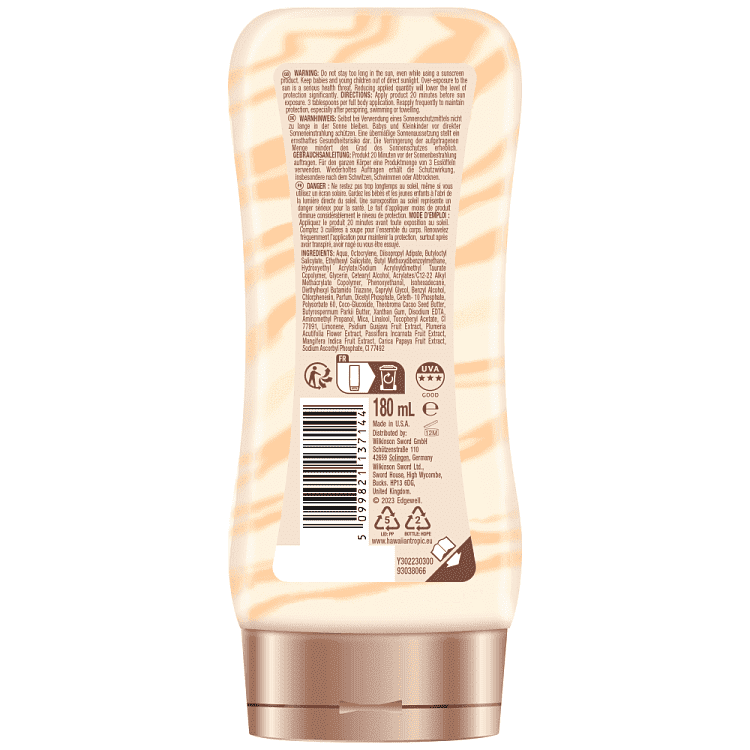 Hawaian Tropic Αντιηλιακή Λόσιον Spf30+ 180ml