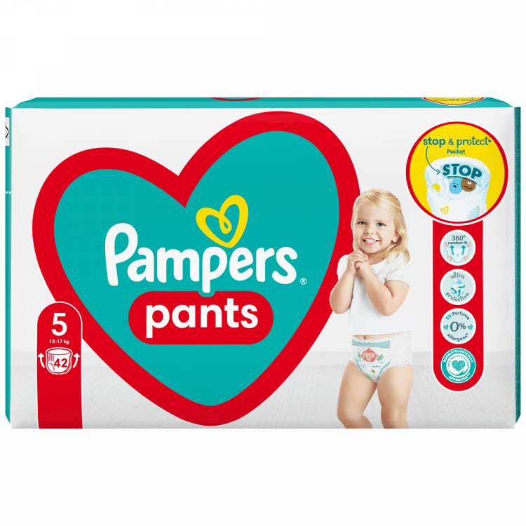 Pampers Πάνες Pants Maxi Pack (42 Τεμ.) Nο 5 (12 - 17kg)