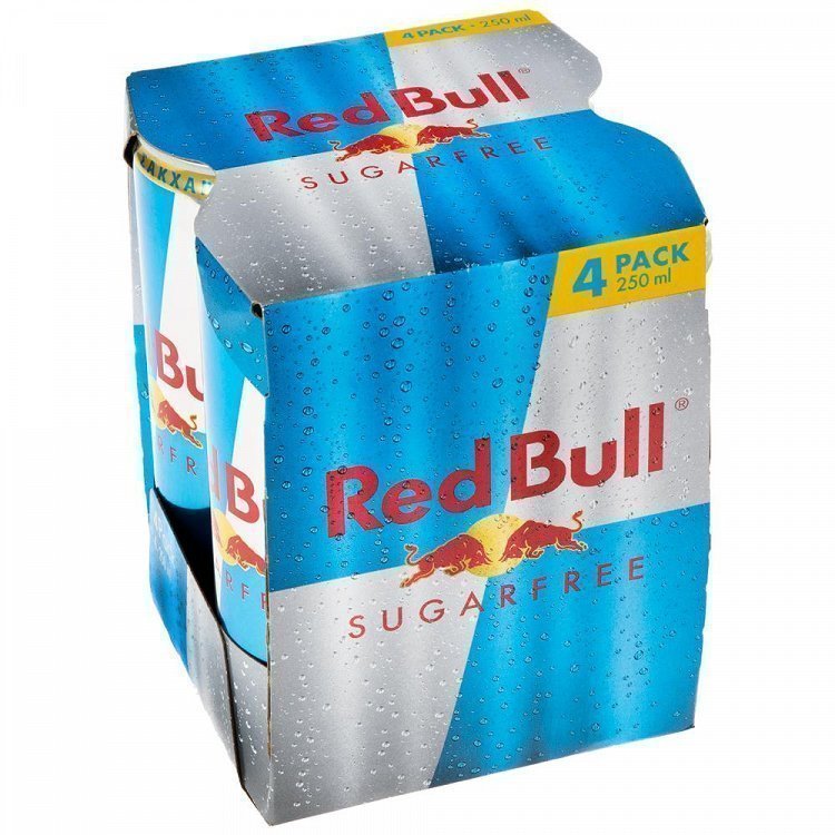 Red Bull Sugarfree 250ml 4τεμάχια