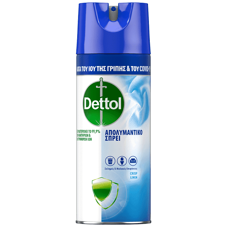 Dettol Απολυμαντικό Spray Crisp Linen 400ml