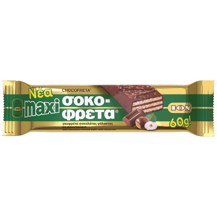 ΙΟΝ Σοκοφρέτα Φουντούκι Maxi 60gr