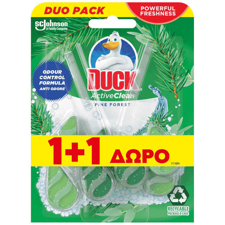 Duck Active Clean Pine 8τεμ 1+1 Δώρο