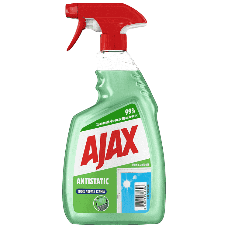 Ajax Αntistatic Καθαριστικό Τζαμιών Αντλία 750ml