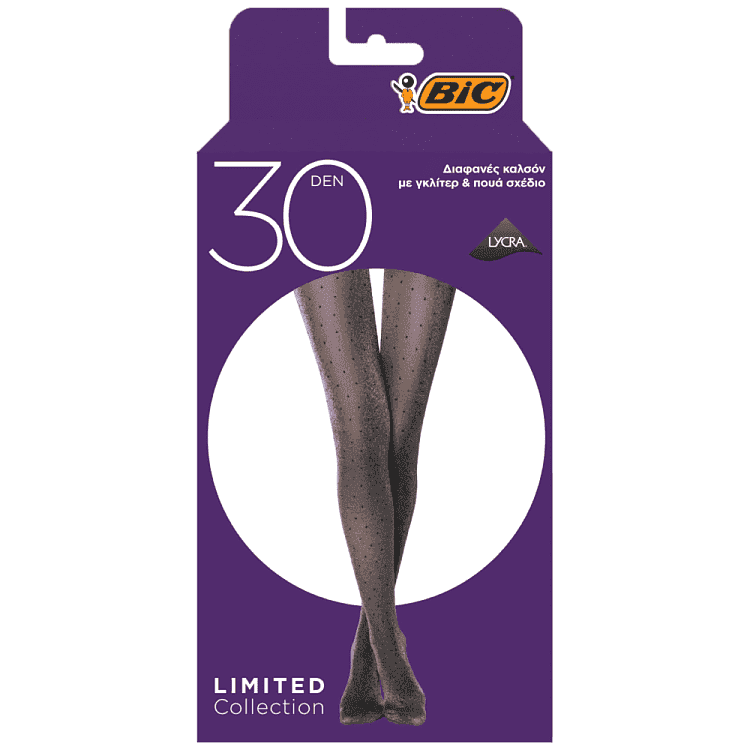 Bic Καλσόν Glitter Dot Panty 30d S/M gr
