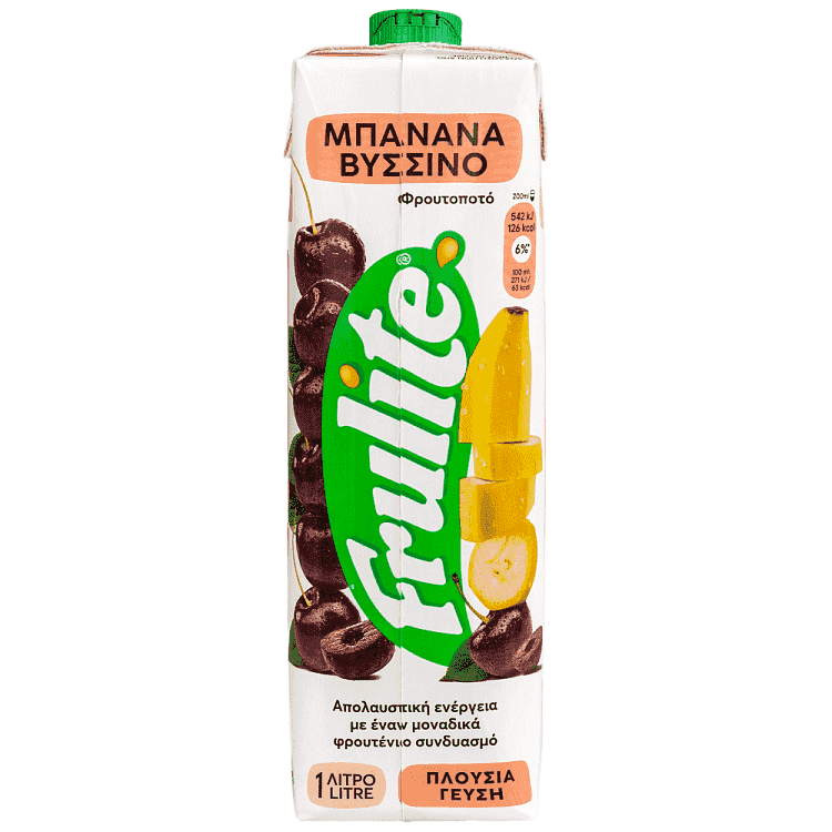 Frulite Φρουτοποτό Μπανάνα Βύσσινο 1lt