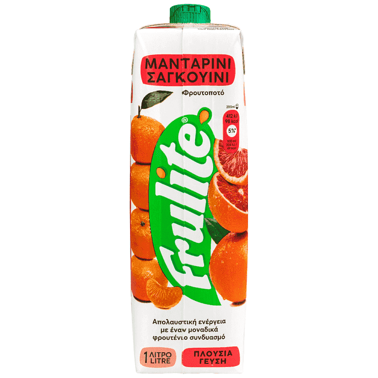 Frulite Φρουτοποτό Μανταρίνι Σαγκουίνι 1lt