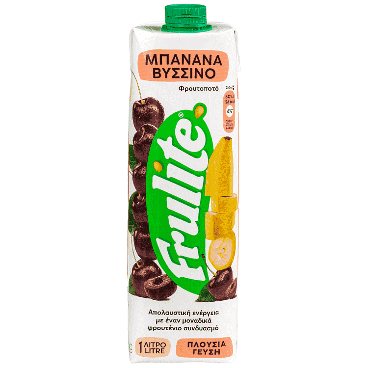 Frulite Φρουτοποτό Μπανάνα Βύσσινο 1lt