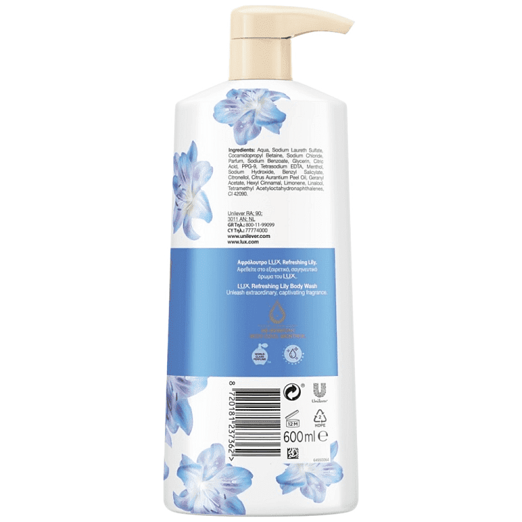 Lux Αφρόλουτρο Refreshing Lily 600ml