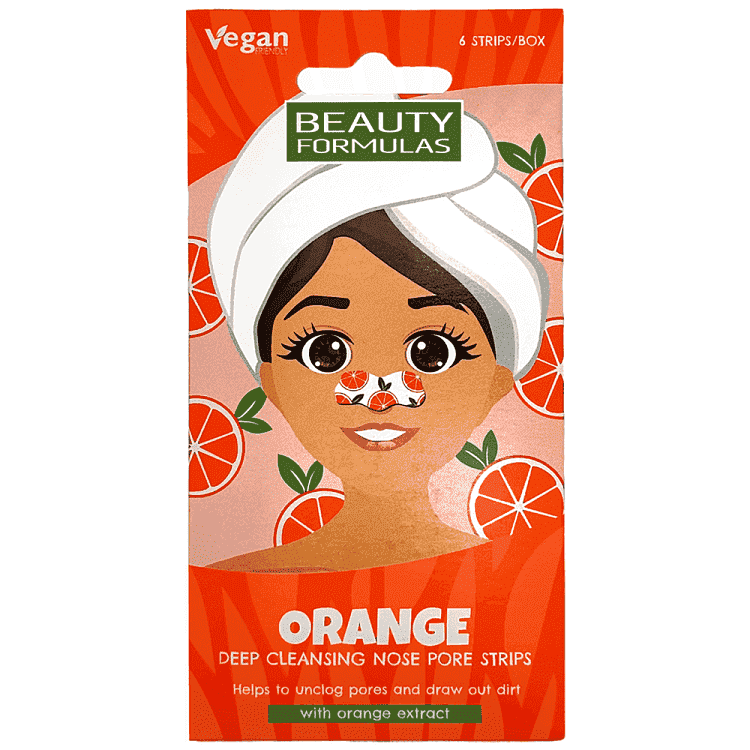 Beauty Formulas Ταινίες Καθαρισμού Προσώπου Orange
