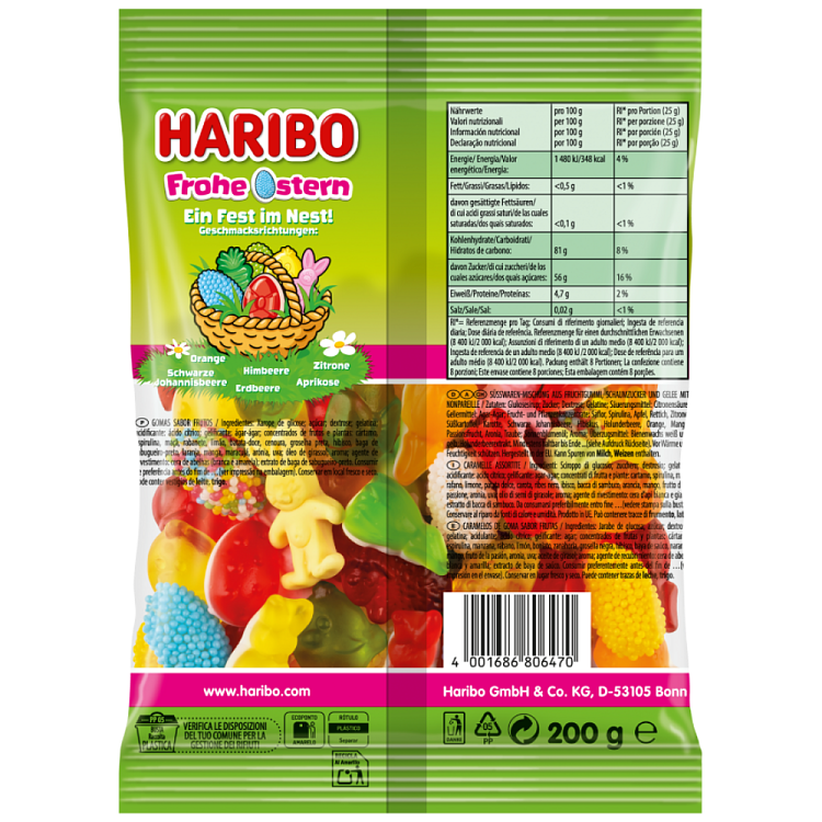 Haribo Frohe Osterin Ζελίνι 200gr