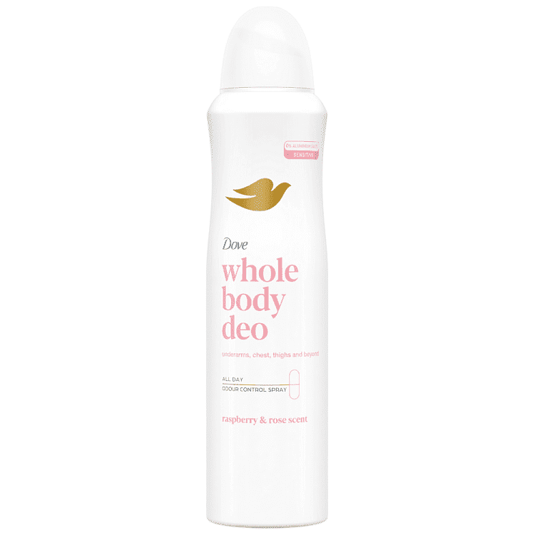 Dove Whole Body Spray Raspberry 150ml