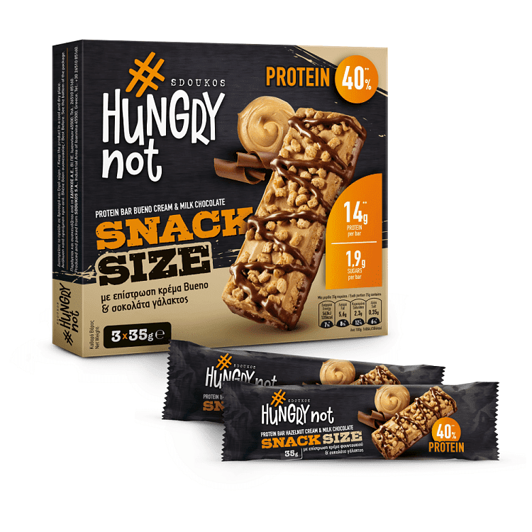 Hungry Μπάρες Not Protein Bueno Snack 3x35gr