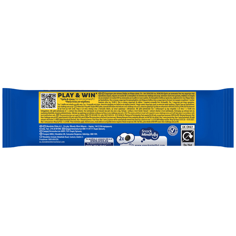 Oreo Μπισκότα Γεμιστά Με Κρέμα 66gr
