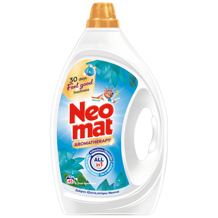 Neomat Απορρυπαντικό Πλυντηρίου Gel Aromatherapy Feel Good 45μεζ 2,025lt