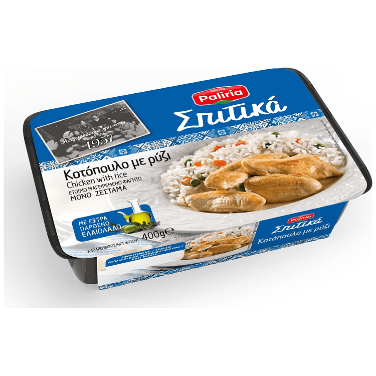 Paliria Σπιτικά Κοτόπουλο Με Ρύζι 400gr