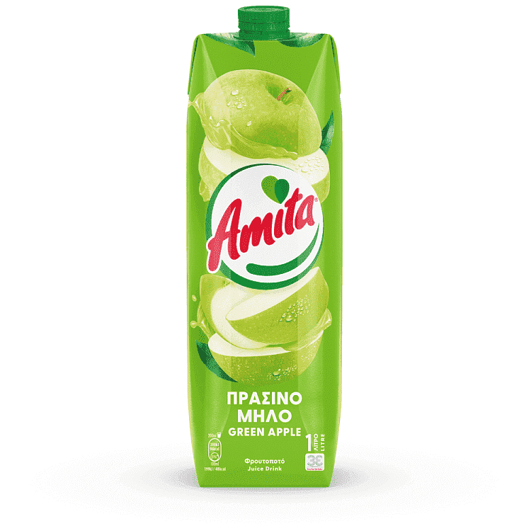 Amita Χυμός Πράσινο Μήλο 1lt