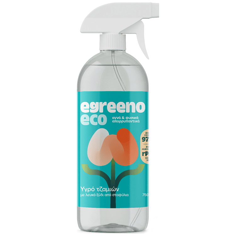 Egreeno Eco Υγρό Καθαριστικό Τζαμιών Αντλία 750ml