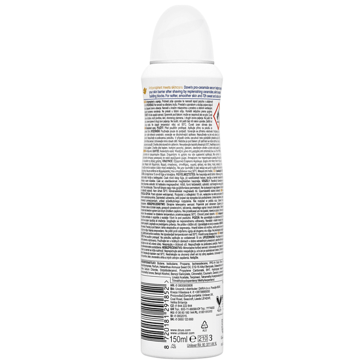 Dove Αποσμητικό Σωμ. Spray Advanced Care Soft Feel 150ml