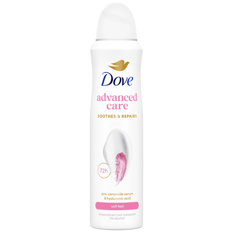 Dove Αποσμητικό Σωμ. Spray Advanced Care Soft Feel 150ml