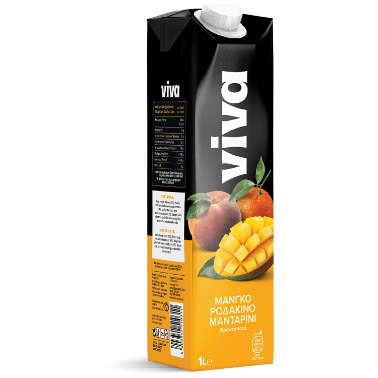 Viva Μάνγκο Ροδάκινο Μανταρίνι 1lt
