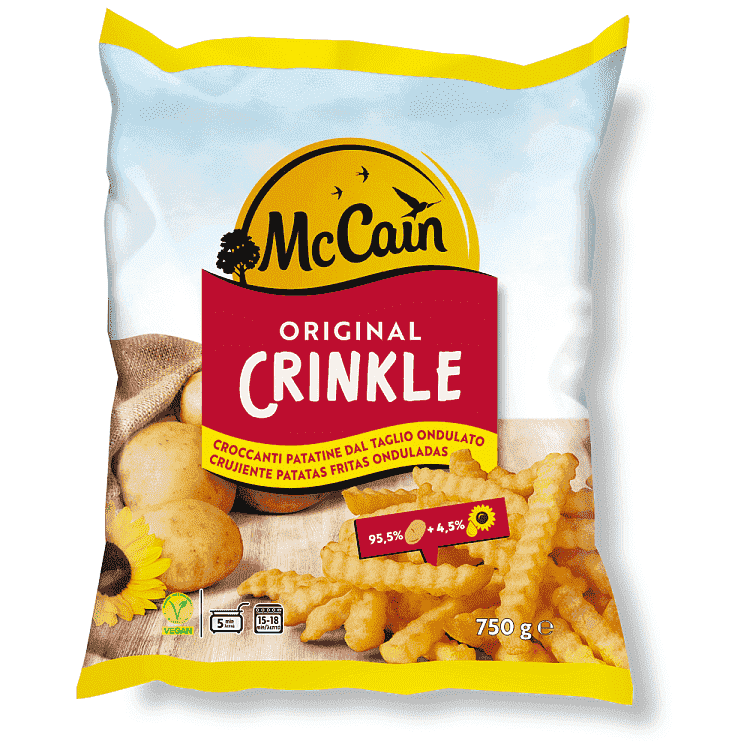 McCain Crinkle Σγουρές Πατάτες Κατεψυγμένες 750gr