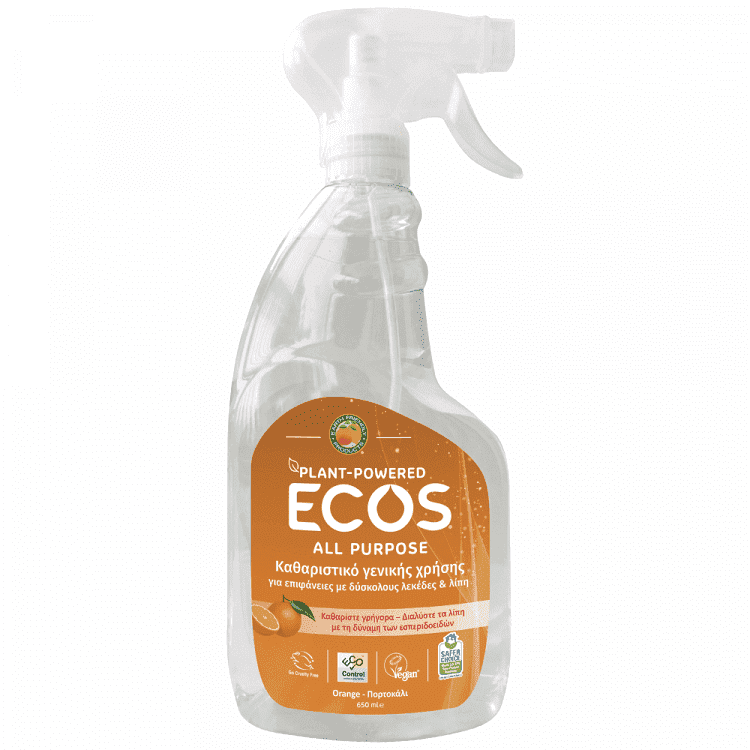 Ecos Υγρό Καθαριστικό Πορτοκάλι Αντλία 650ml