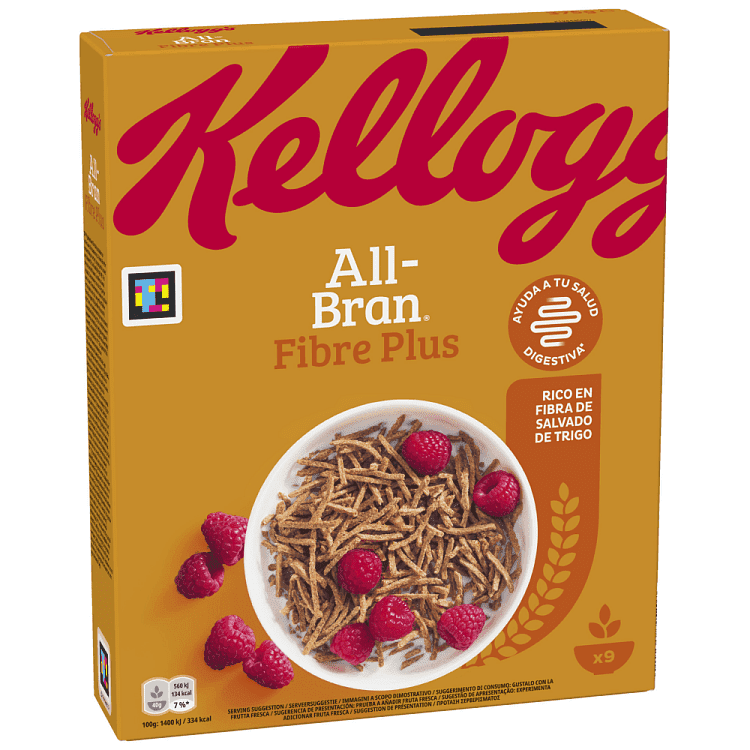 Kellogg's Δημητριακά All Bran Fiber Plus 375gr