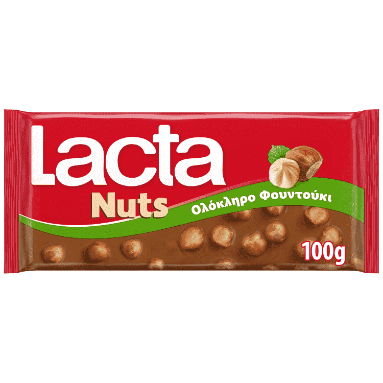 Lacta Σοκολάτα Με Ολόκληρο Φουντούκι 100gr