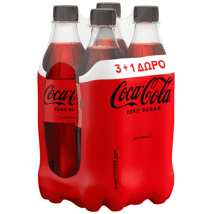 Coca-Cola Zero 500ml 3+1 Δώρο