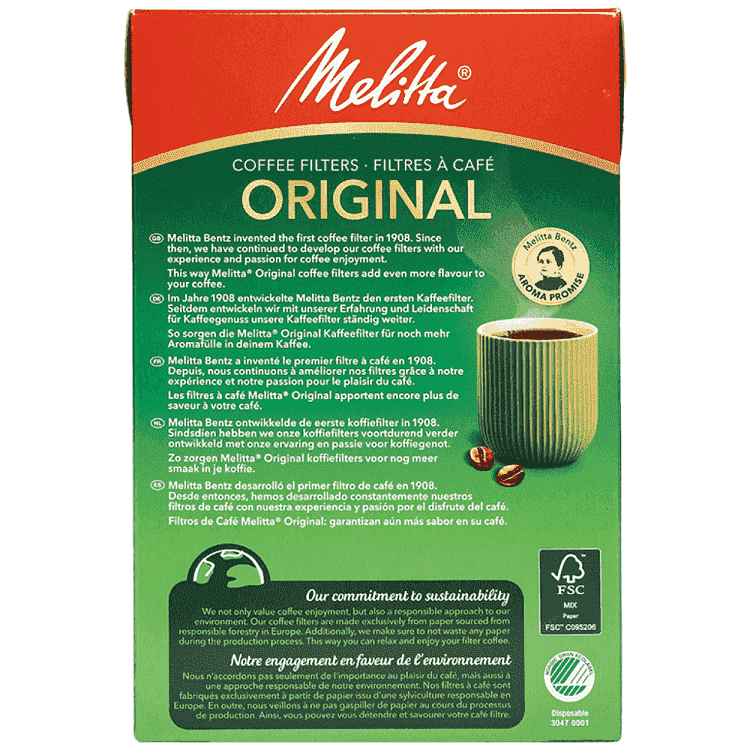 Melitta Φίλτρα Καφέ 1x4 80τεμ