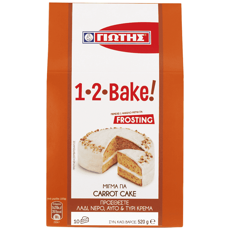 Γιώτης Bake 1-2 Μίγμα για Carrot Cake 520gr